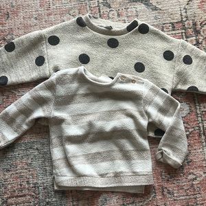 Zara Baby Girl Sweater Top Bundle 6/9 Months